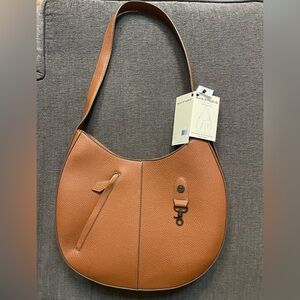 Max Studio Brown Bag the pebble grain commuter travel hobo